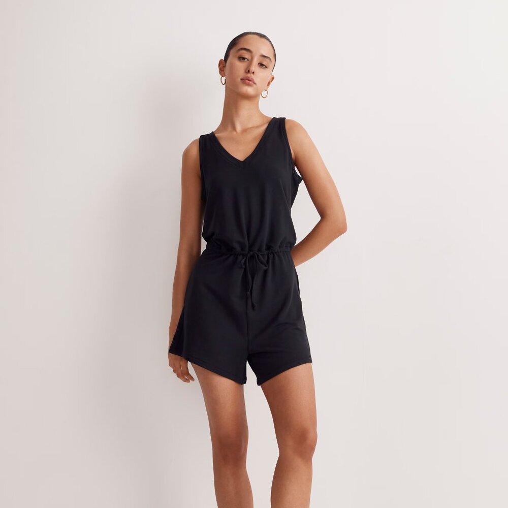 NWT Madewell Drawstring Romper SIze Small